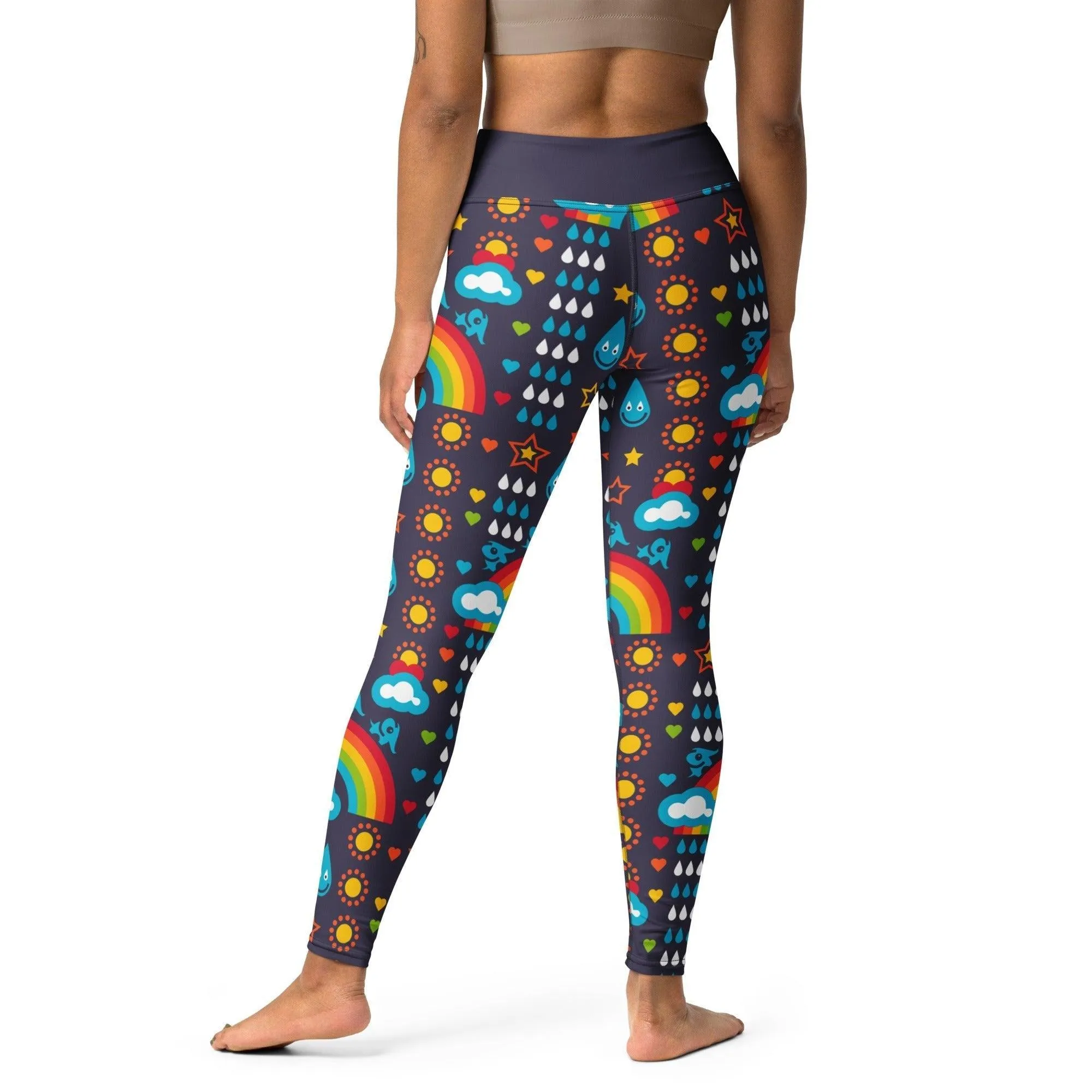 RAINBOWPHANT blue -2- Yoga Leggings