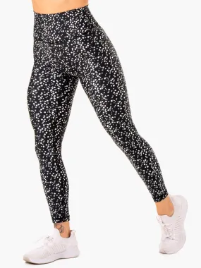 Reform High Waisted Leggings - Black Speckle