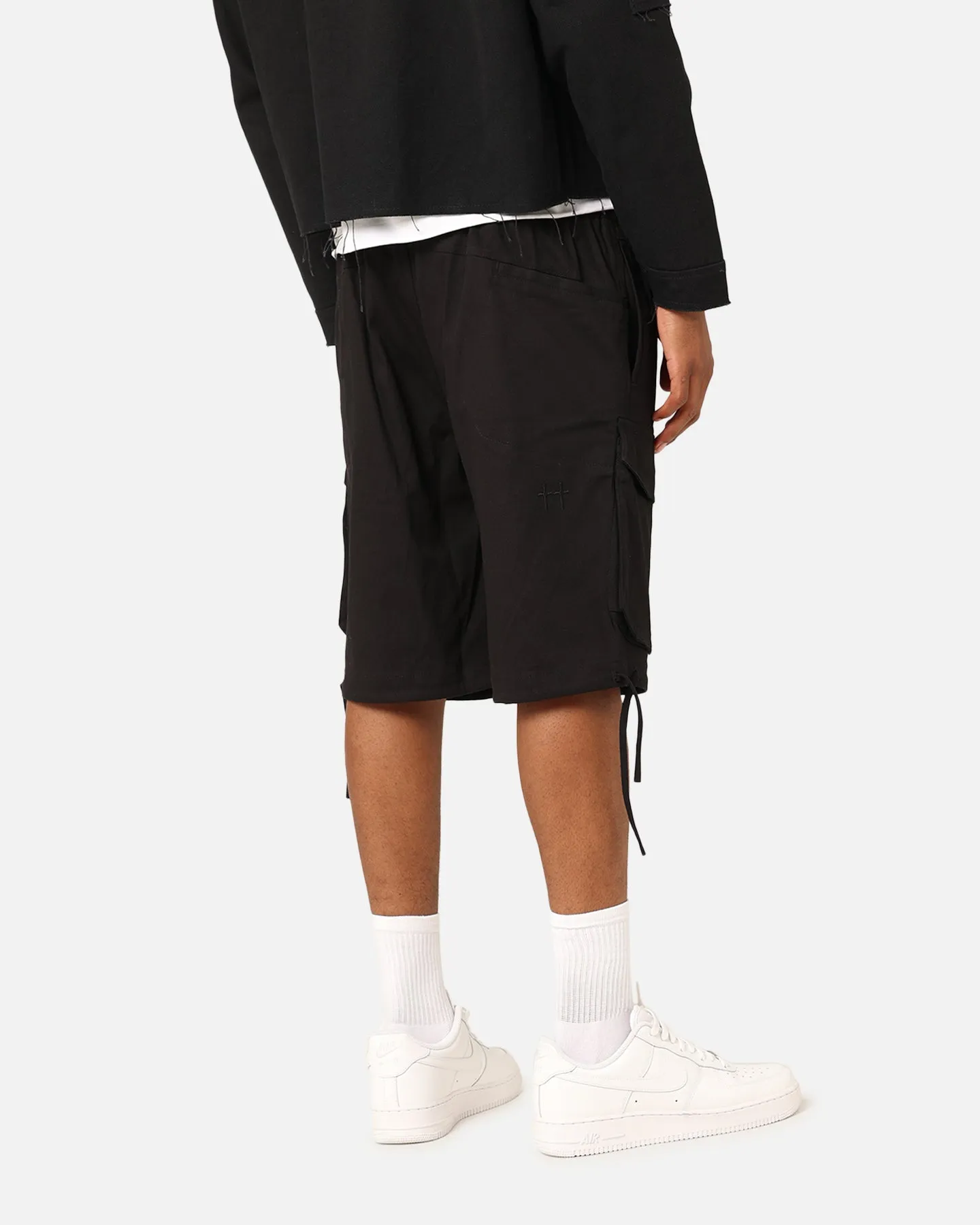 Saint Morta Dept Cargo Shorts Black