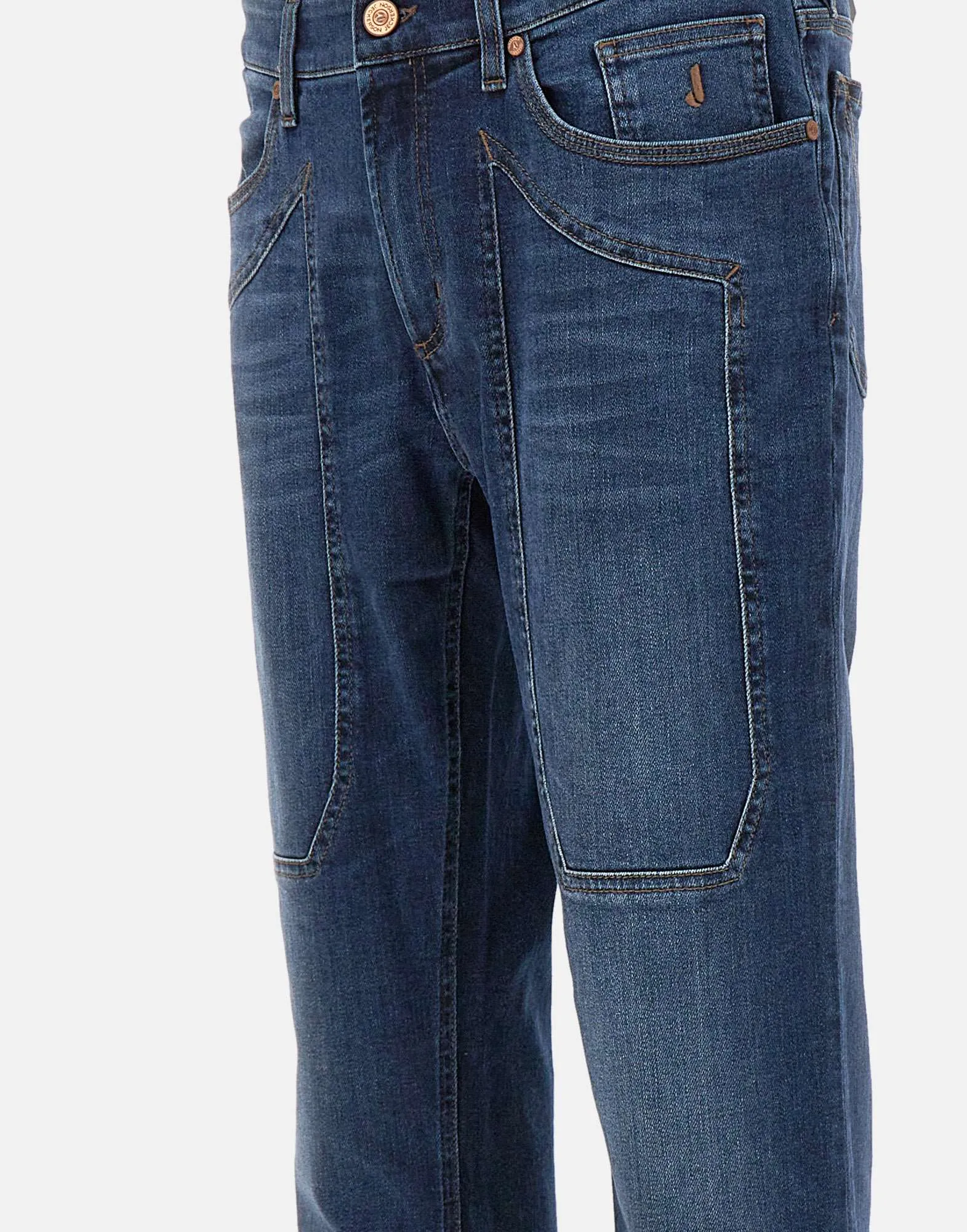 Slim Fit Dark Blue Denim Jeans