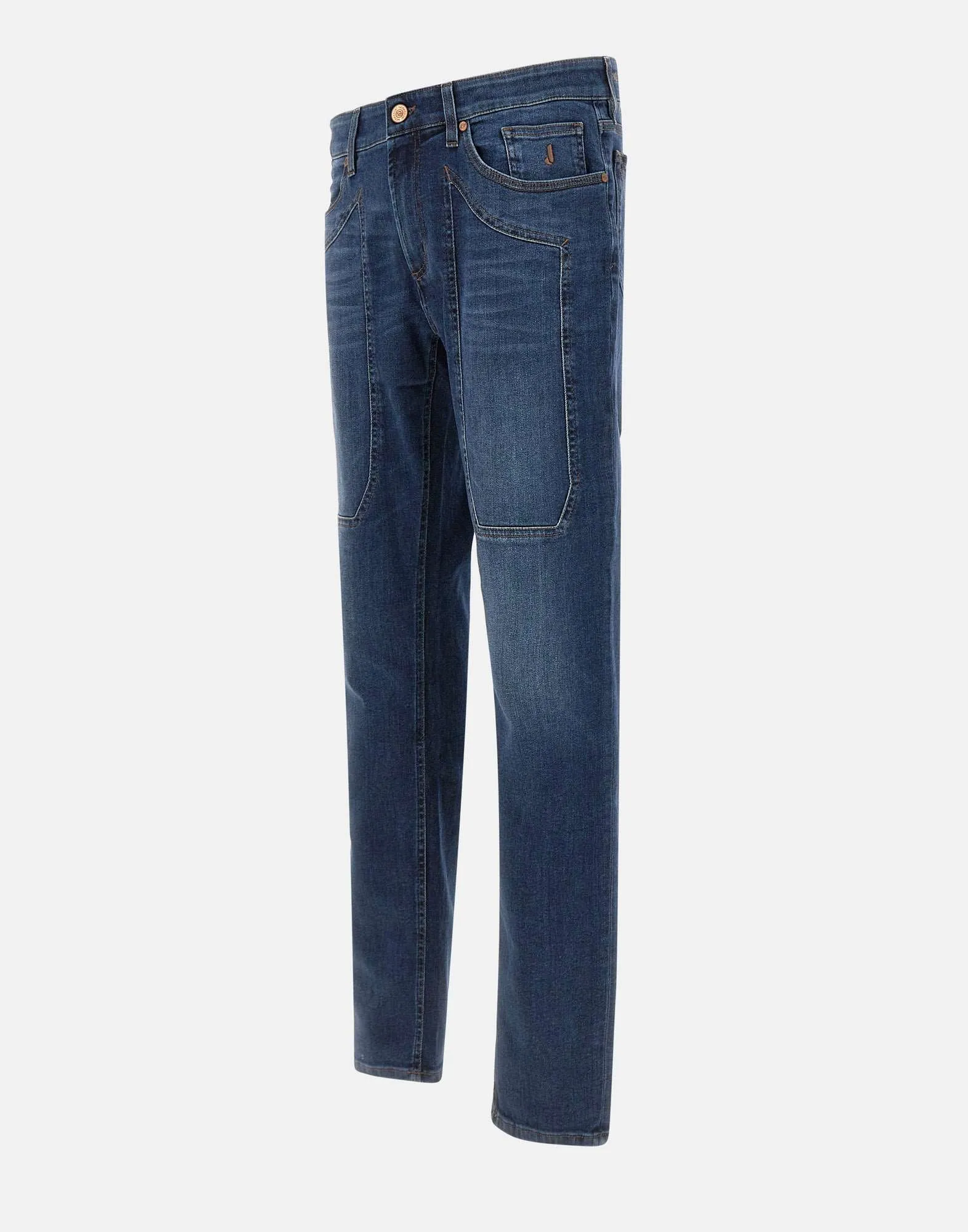 Slim Fit Dark Blue Denim Jeans