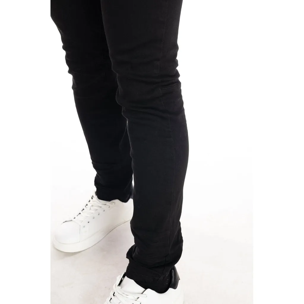 Slim Stone Washed Jeans - Jet Black