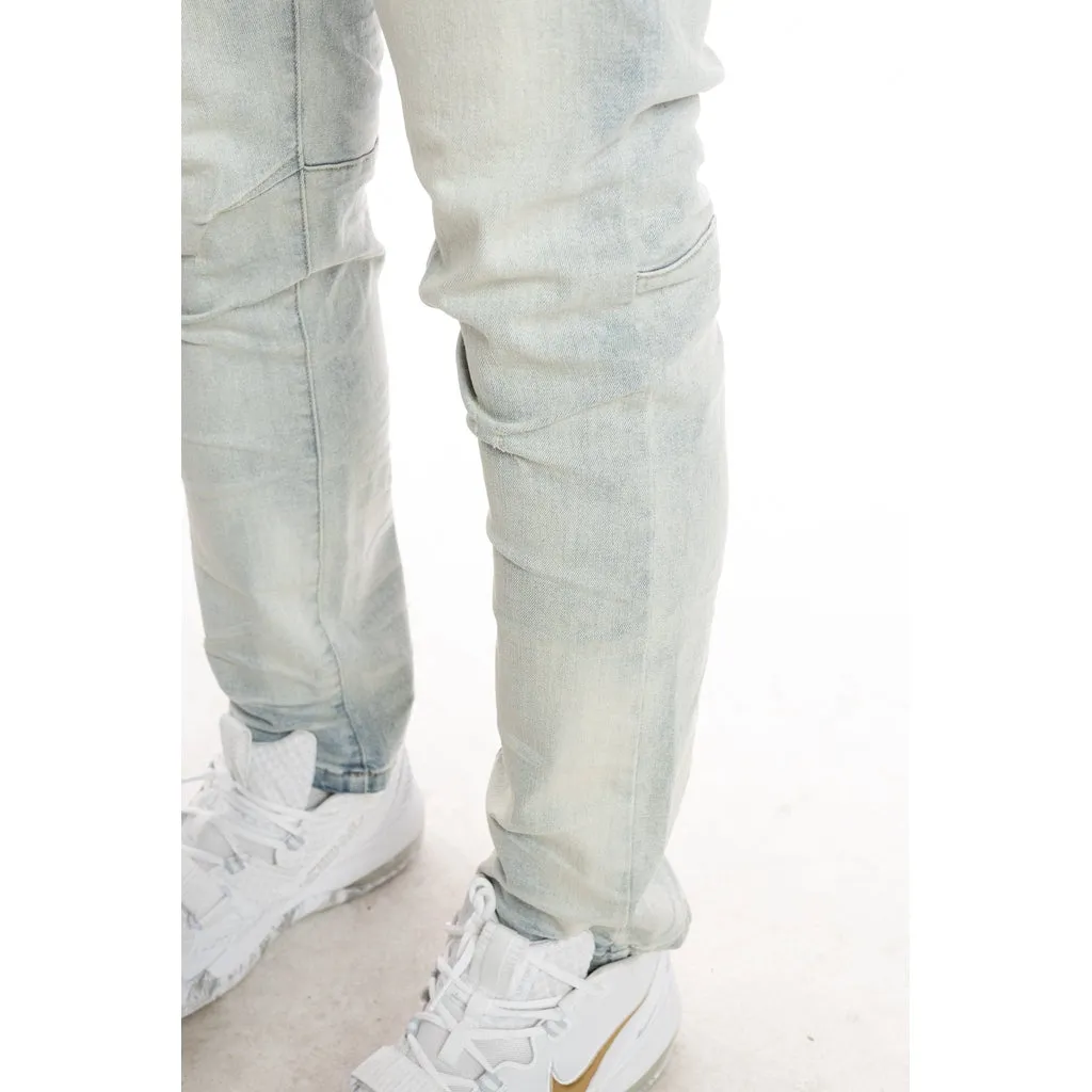 Slim Stone Washed Jeans - Norwich Blue