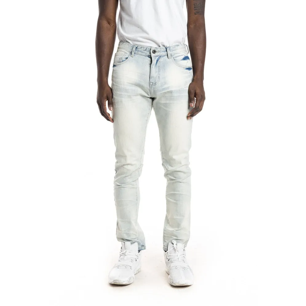 Slim Stone Washed Jeans - Norwich Blue