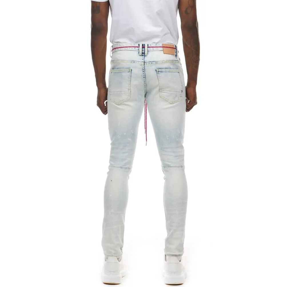 Slim Tapered Utility Jeans - Plaster Blue