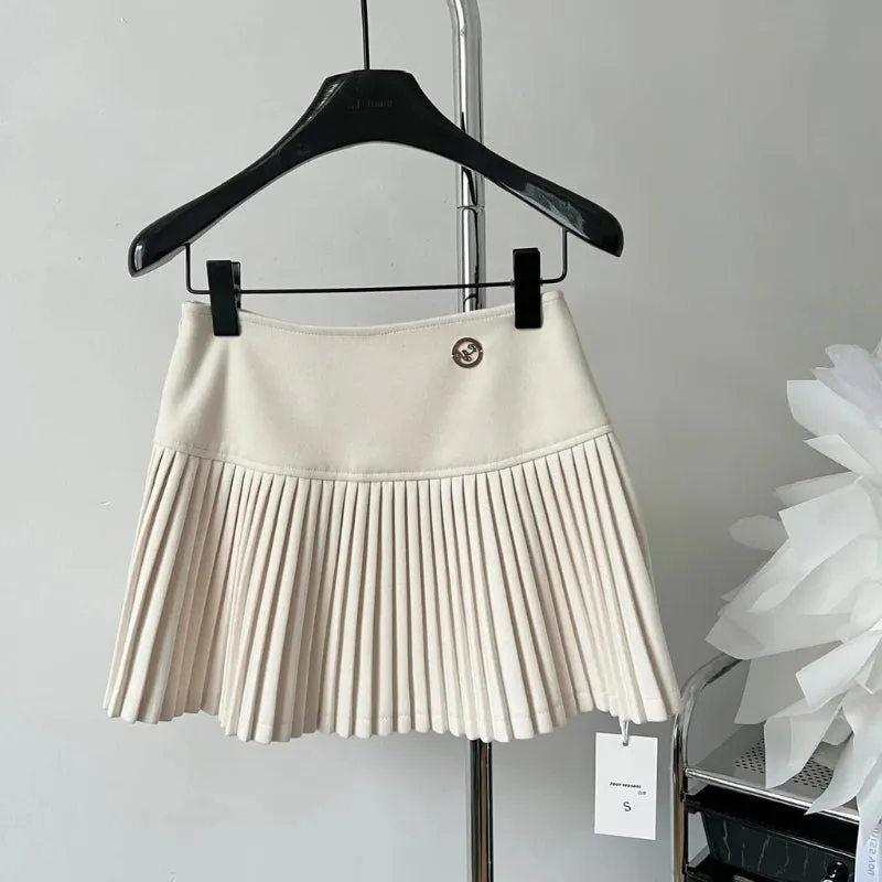 Soft Girl Pleated High Rise Mini Skort