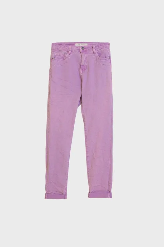 Straight Leg Jeans In Lila