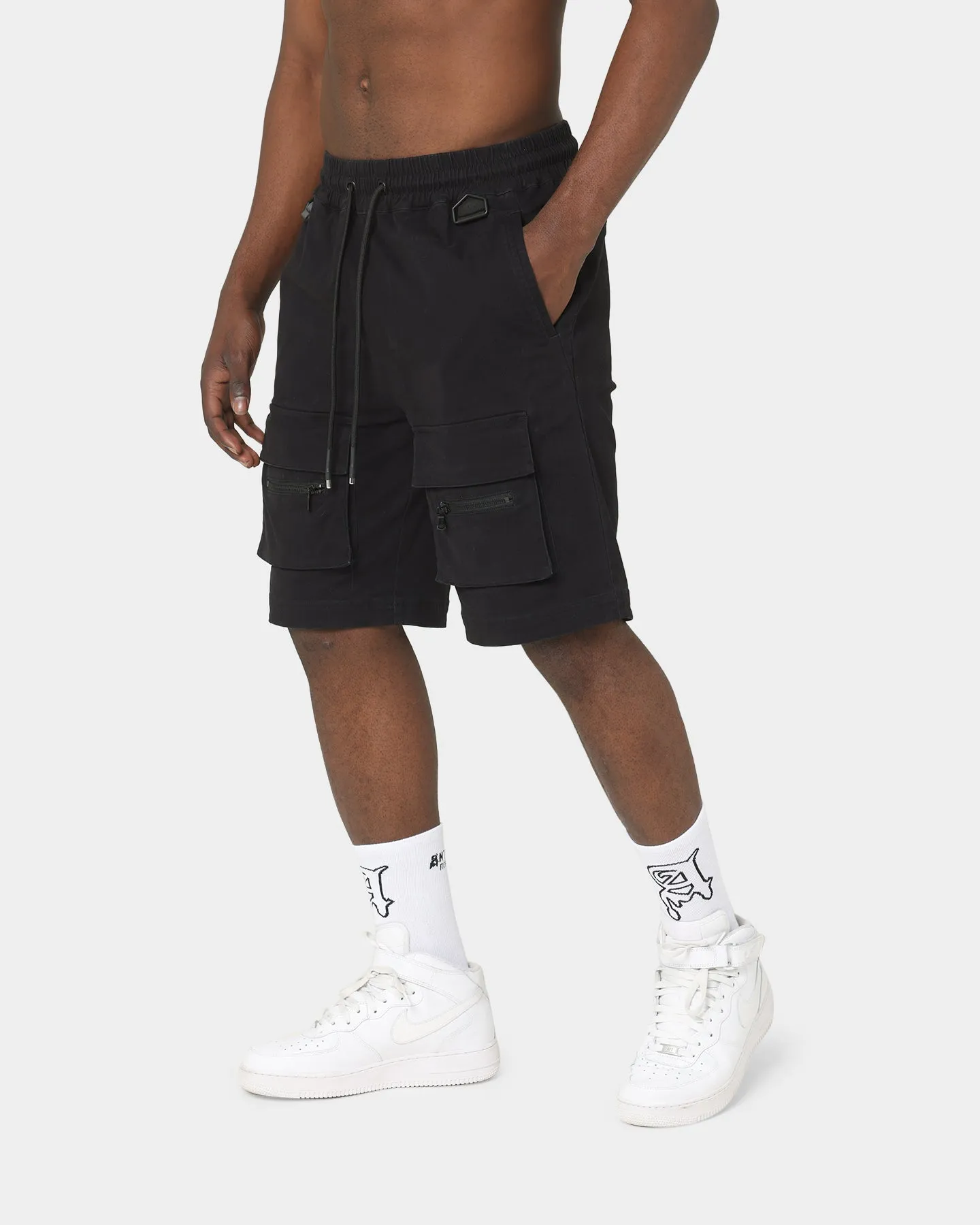 The Anti Order Centurion Cargo Shorts Black