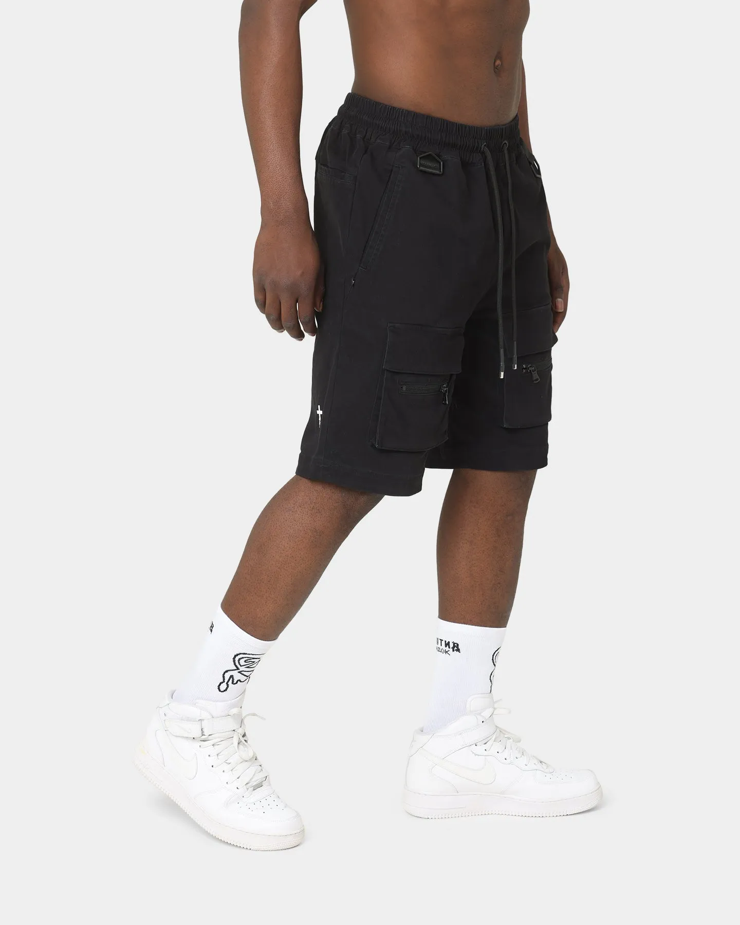 The Anti Order Centurion Cargo Shorts Black