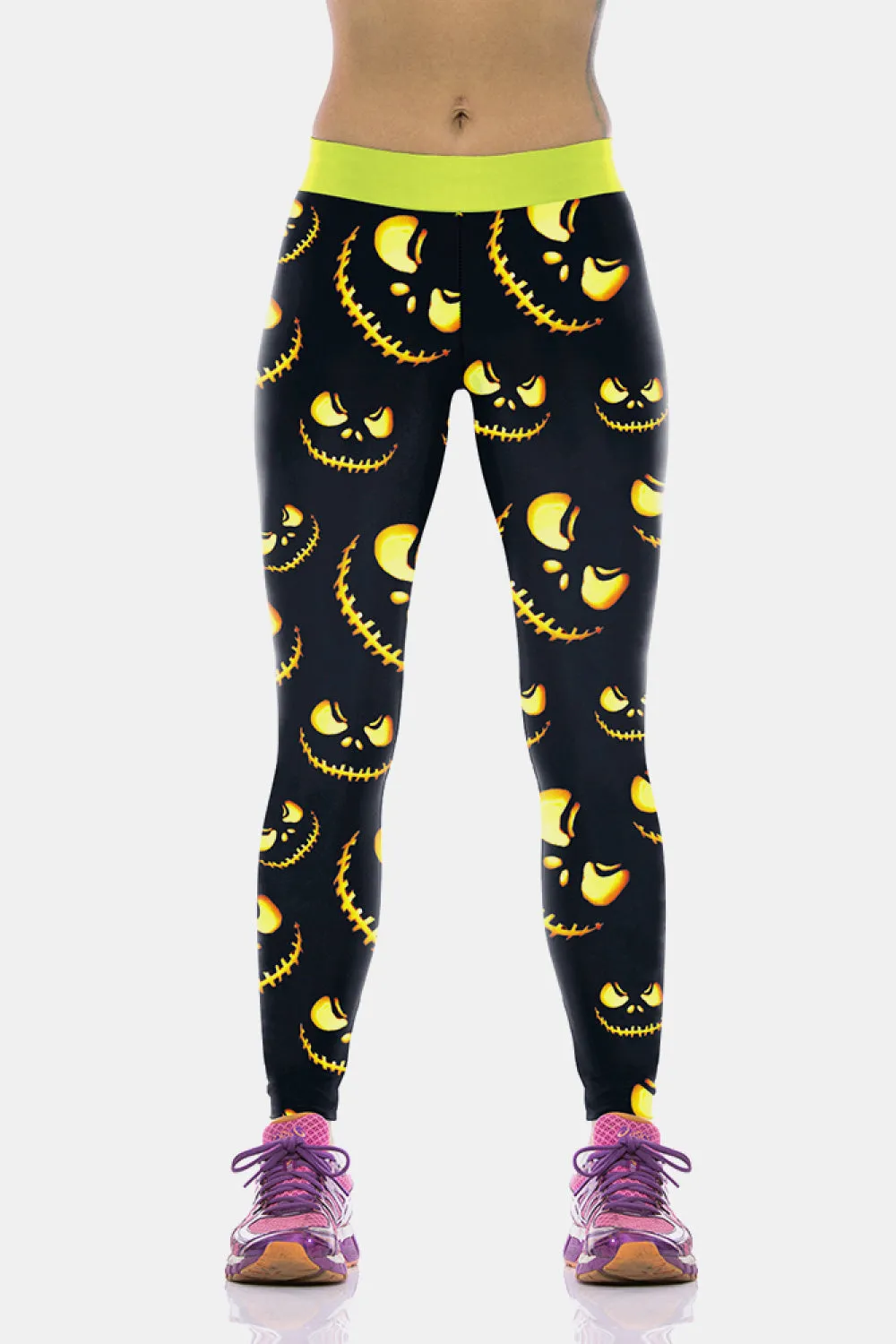 Trick or Treat Printed Elastic Waistband Leggings