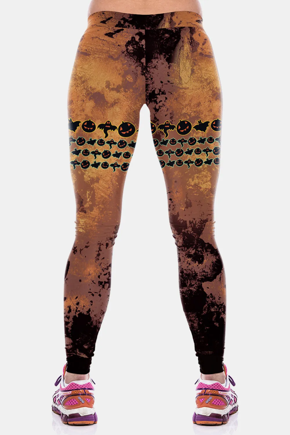 Trick or Treat Printed Elastic Waistband Leggings