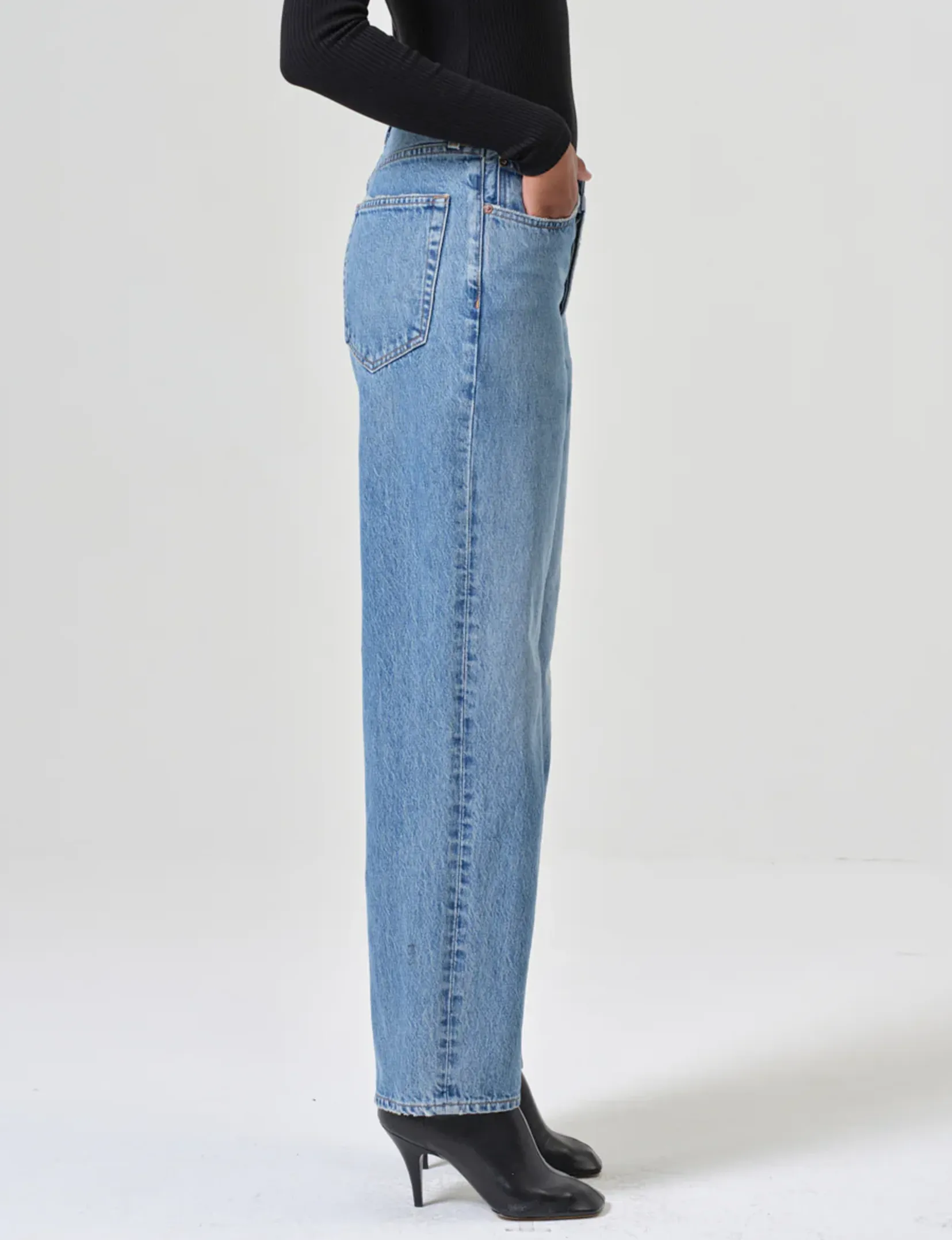 V-Waist Baggy Jean, Fairway