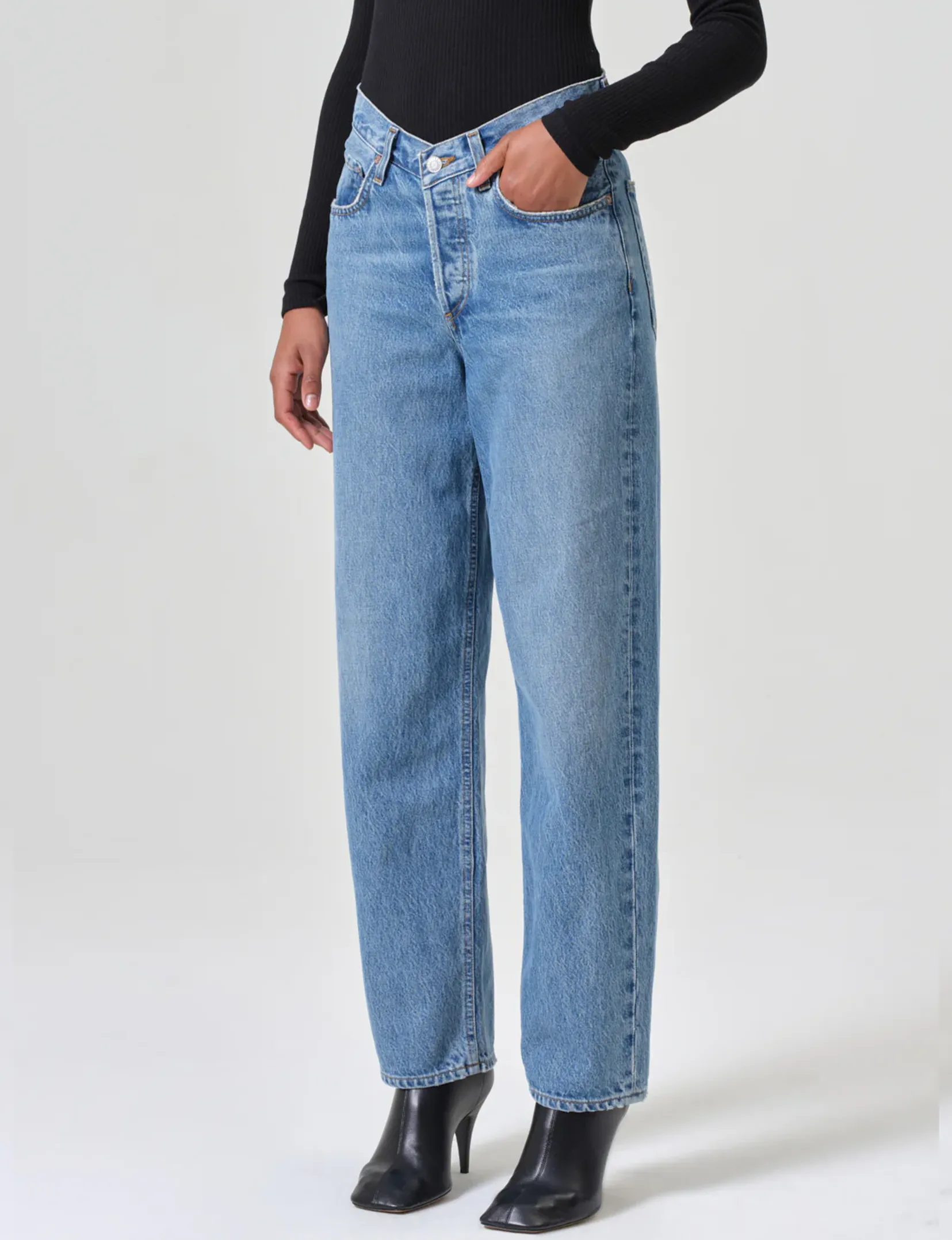 V-Waist Baggy Jean, Fairway