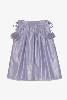 Velveteen Violet Midi Length Girls Skirt