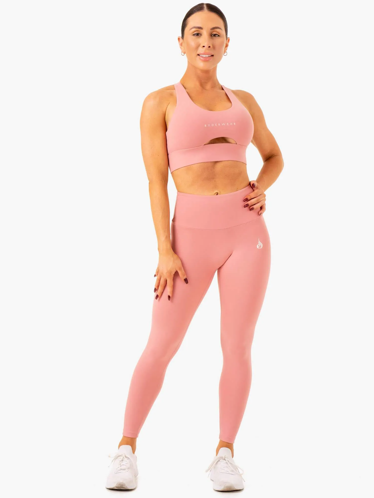 Vital High Waisted Scrunch Leggings - Blush Pink