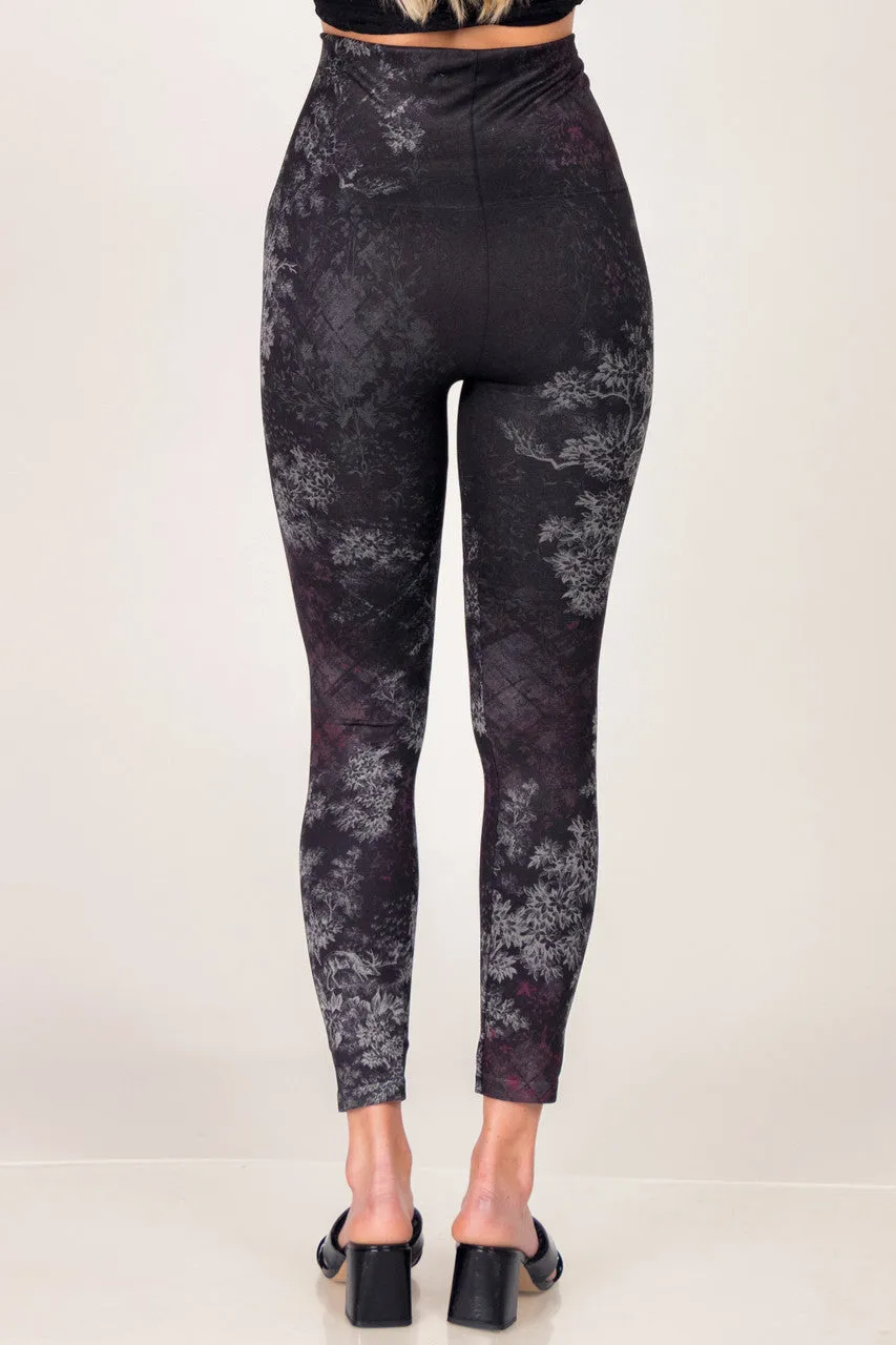 Viva Magenta Printed Full Length Leggings