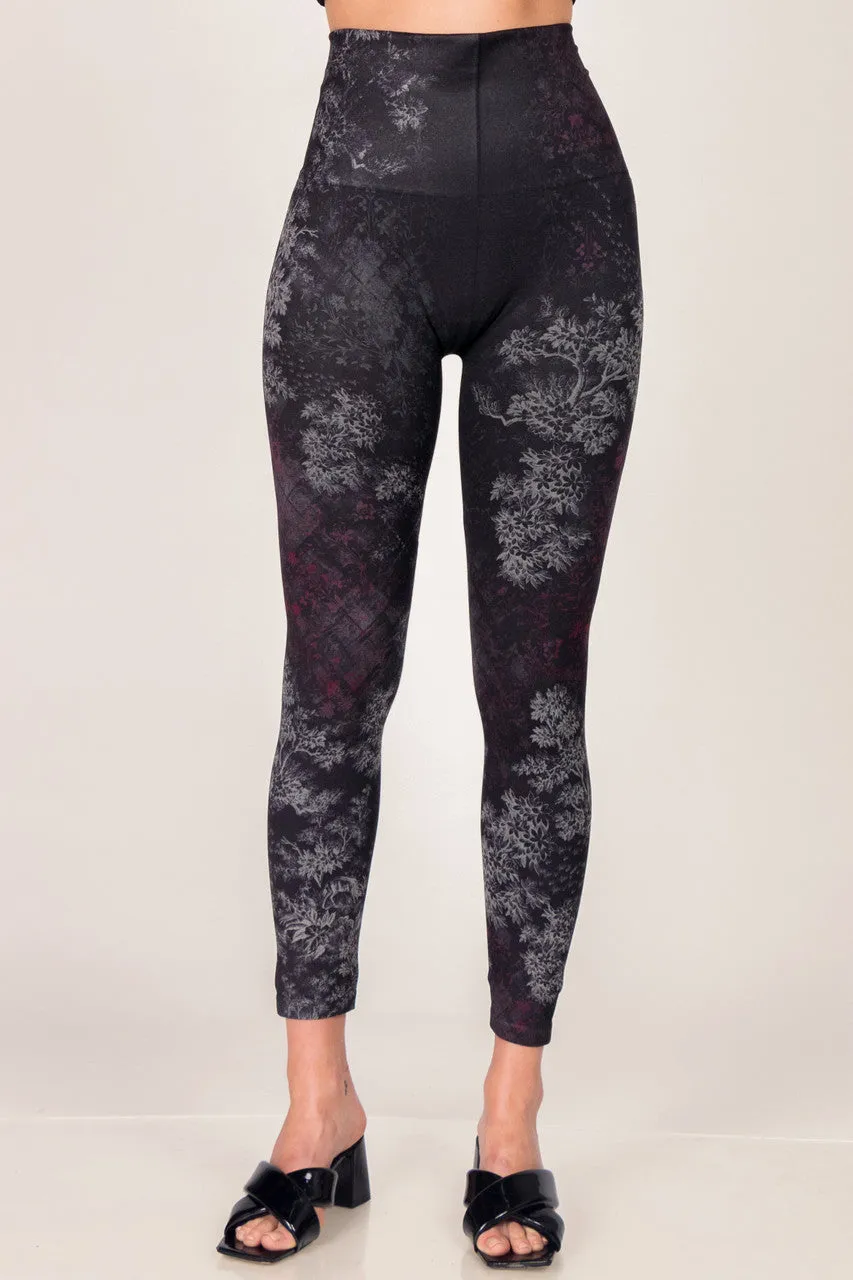 Viva Magenta Printed Full Length Leggings