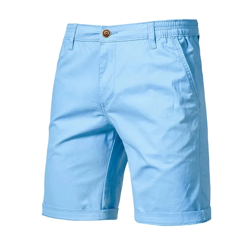 West Louis™ Summer Cotton Solid Casual Shorts