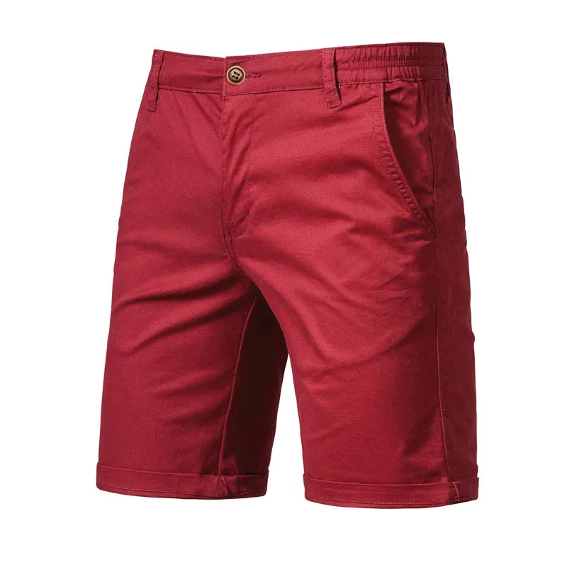 West Louis™ Summer Cotton Solid Casual Shorts