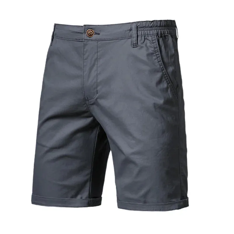 West Louis™ Summer Cotton Solid Casual Shorts