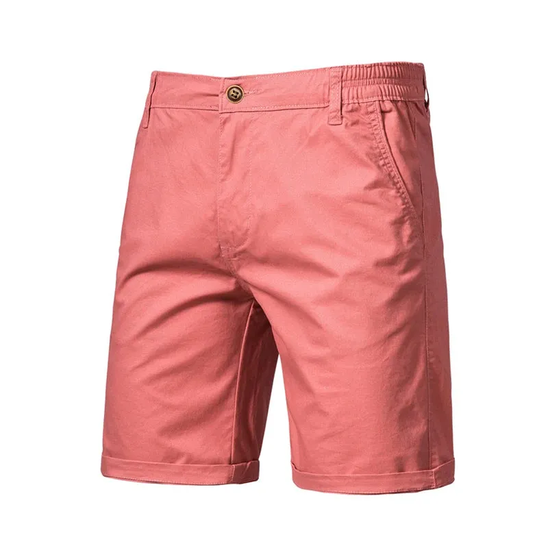 West Louis™ Summer Cotton Solid Casual Shorts