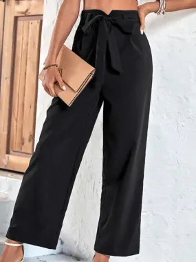 Women’s New Model Black Cropped Casual Pants