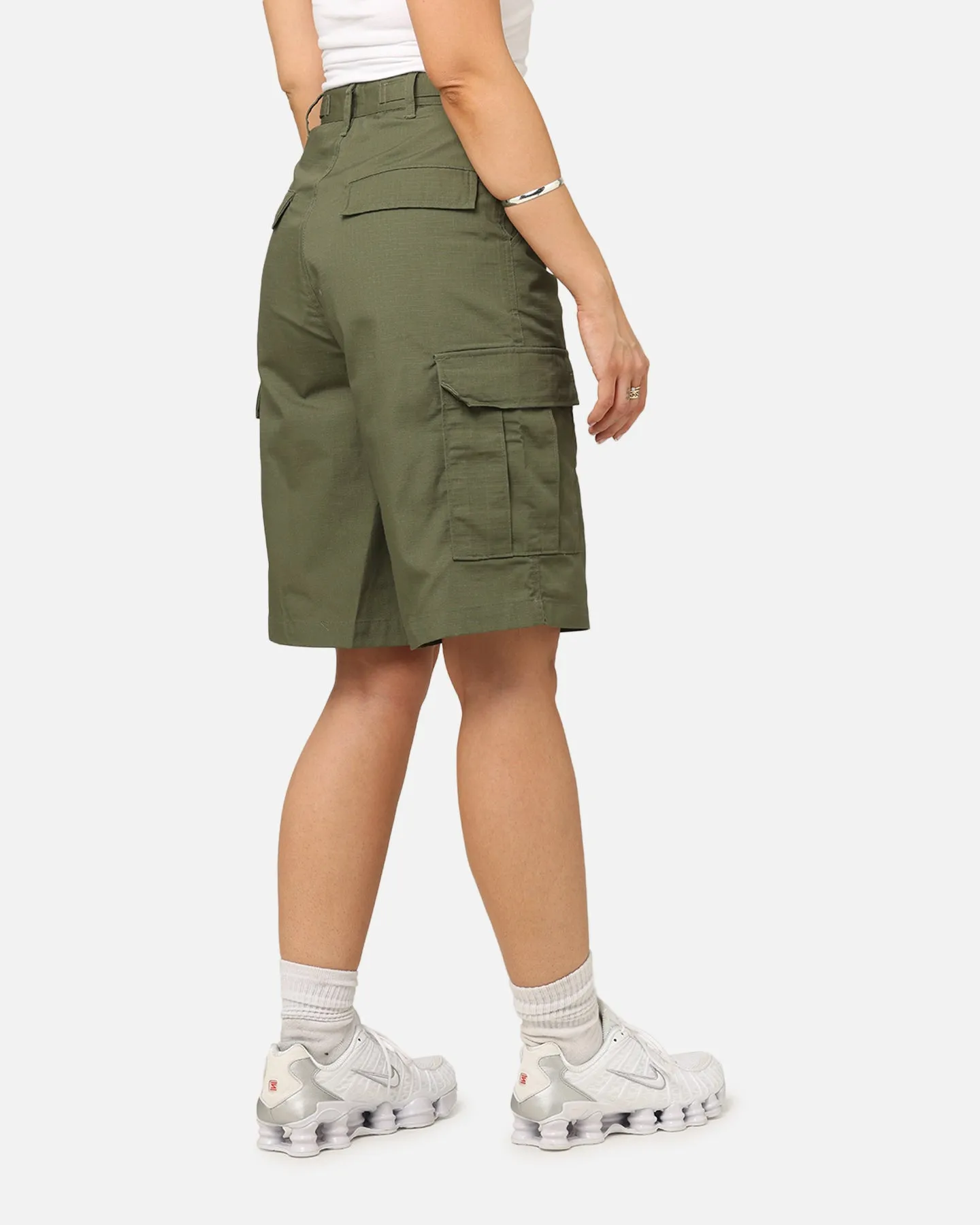 X-Girl Women's Easy Cargo Shorts Flight Green