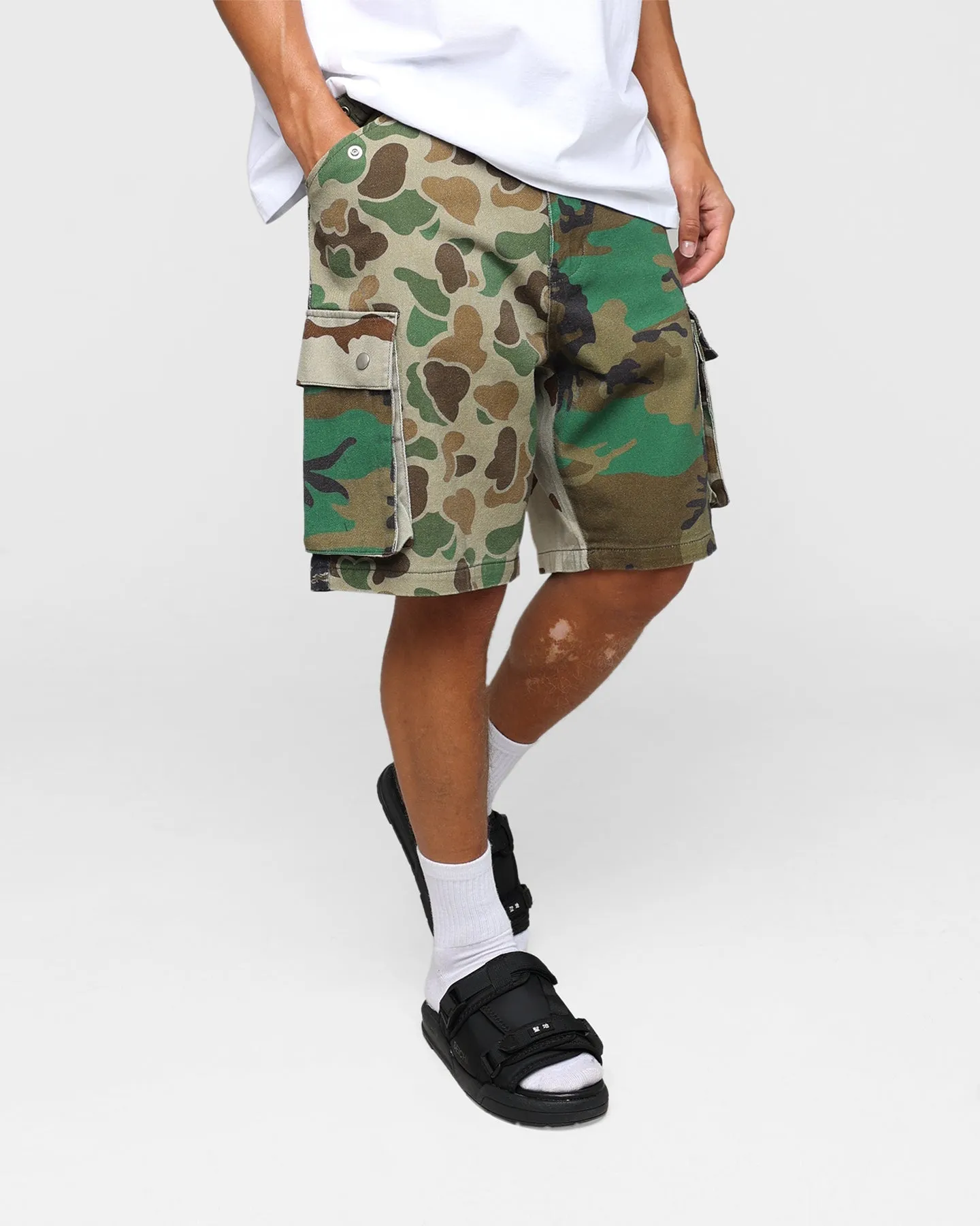 X-Large Crazy Camo Cargo Shorts Camo