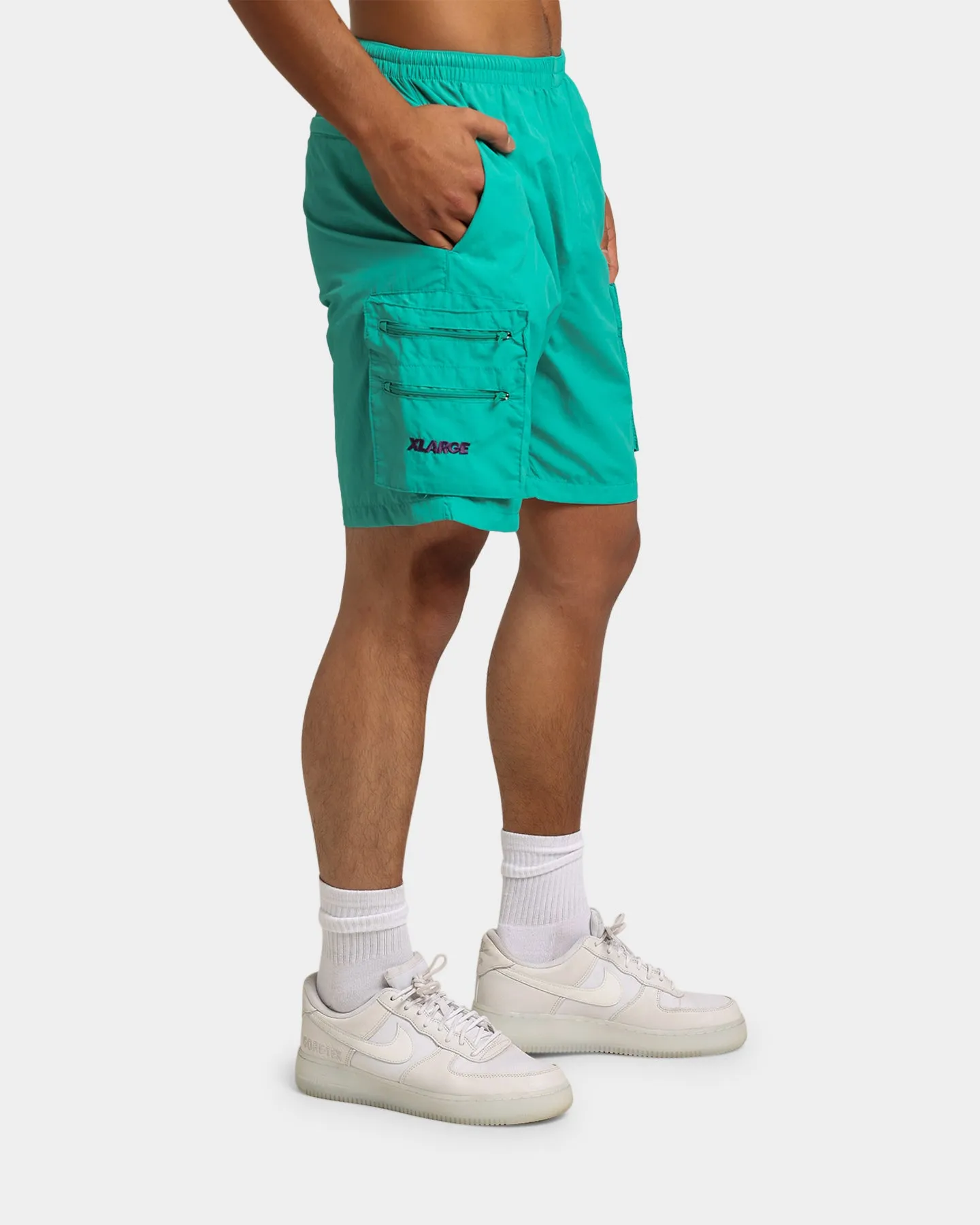 XLARGE Nylon Cargo Shorts Teal