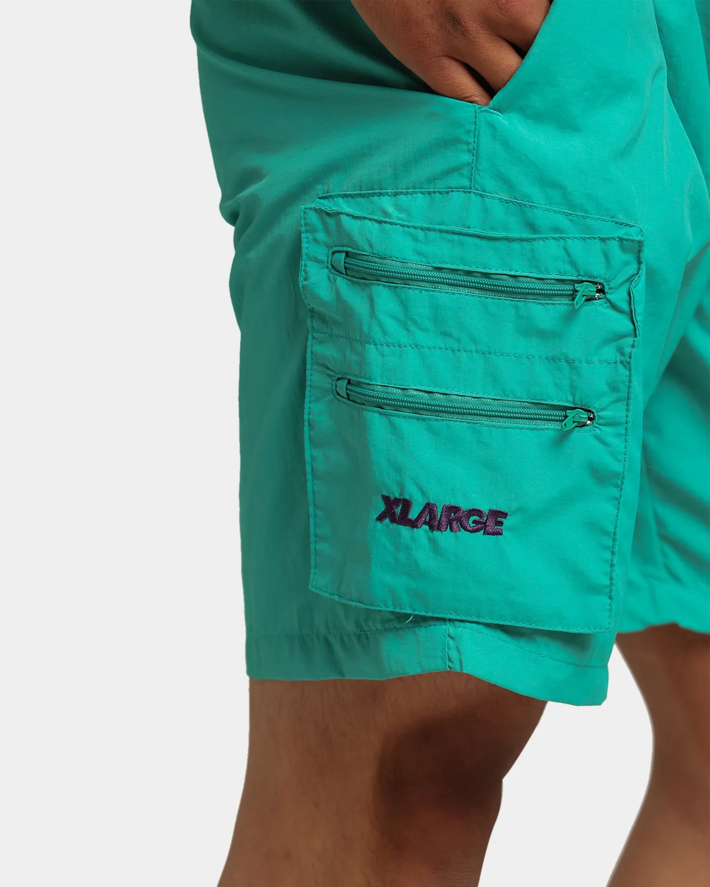 XLARGE Nylon Cargo Shorts Teal