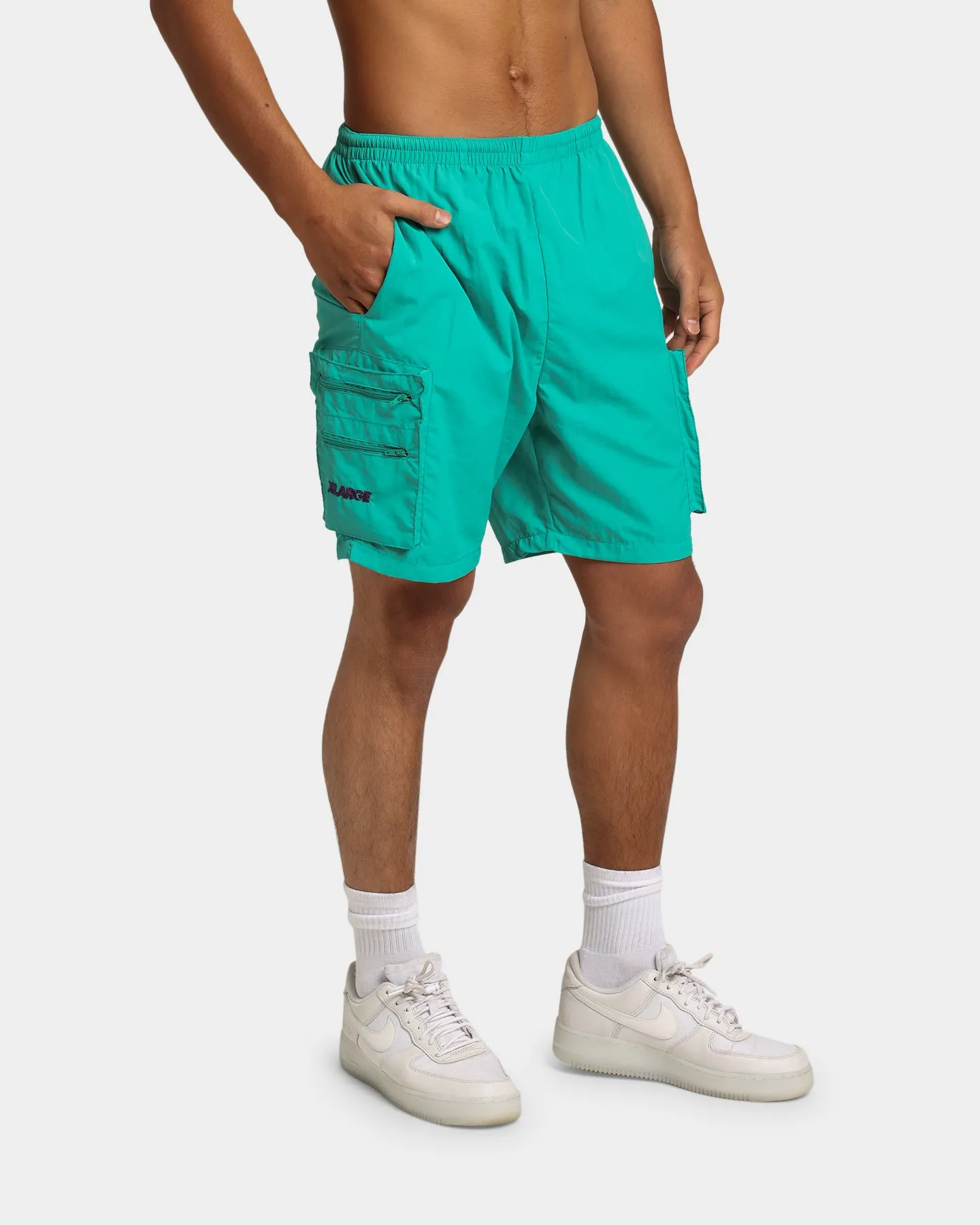 XLARGE Nylon Cargo Shorts Teal